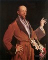 Selbstporträt mit Gladiolien George Washington Lambert Porträt